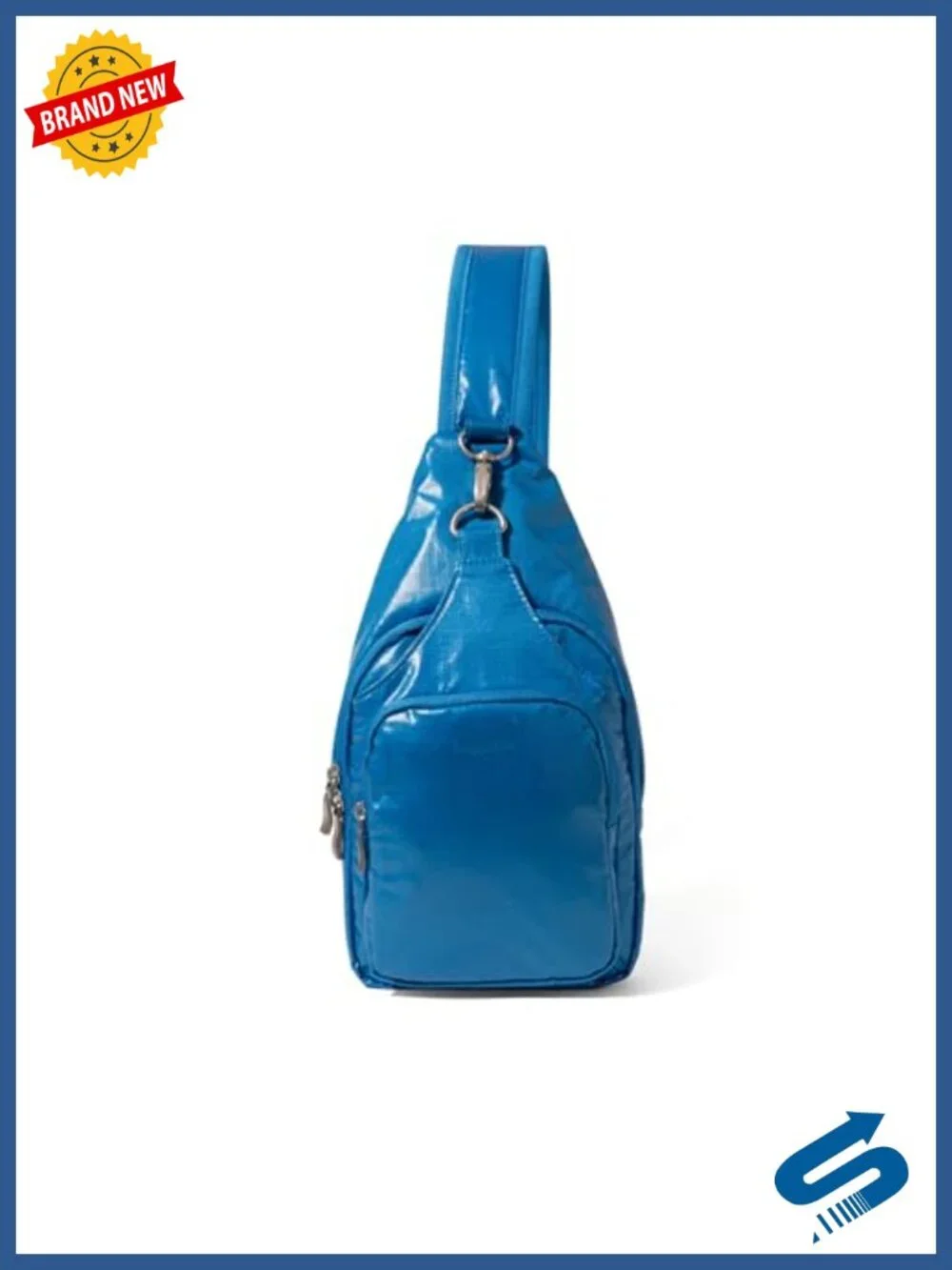 Lightweight Nylon Sling Crossbody Bag with Convertible Adjustable Shoulder Strap